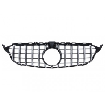 Panjur W205 Krom/Siyah Kam-lı -AMG C63S- 2014-18